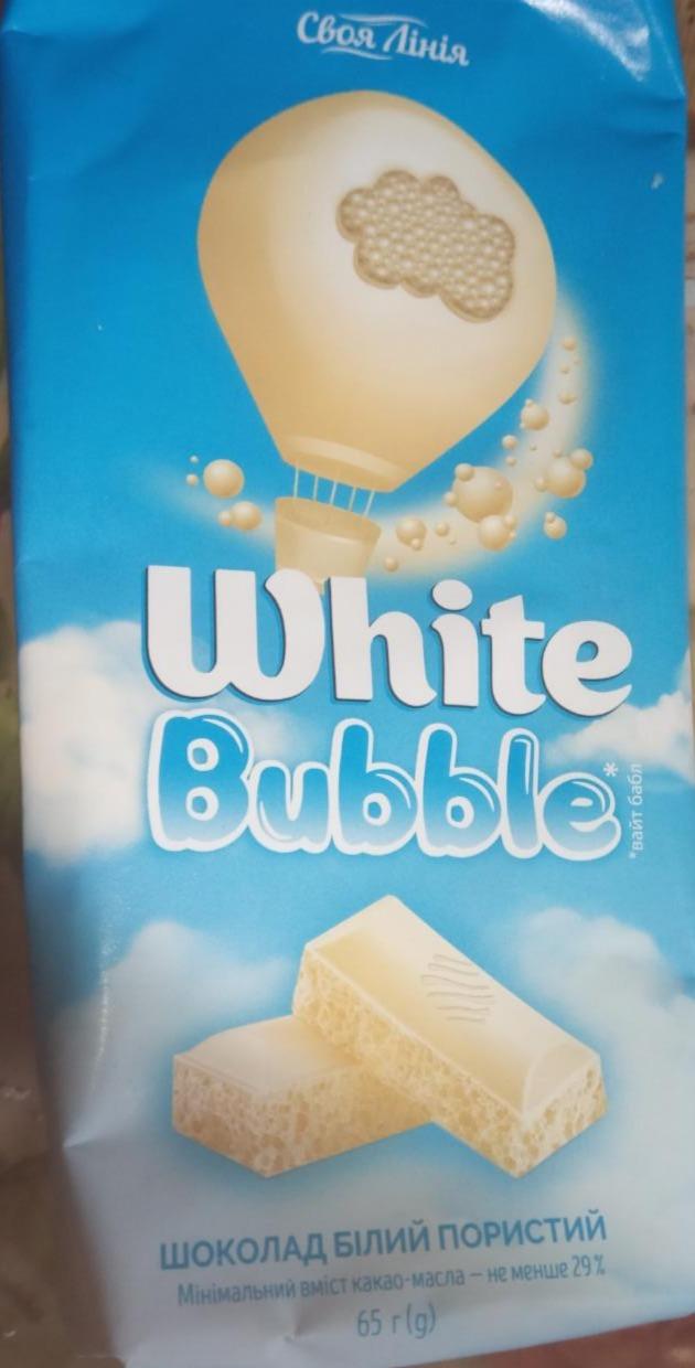 Фото - Шоколад білий пористий White Bubble Своя Лінія