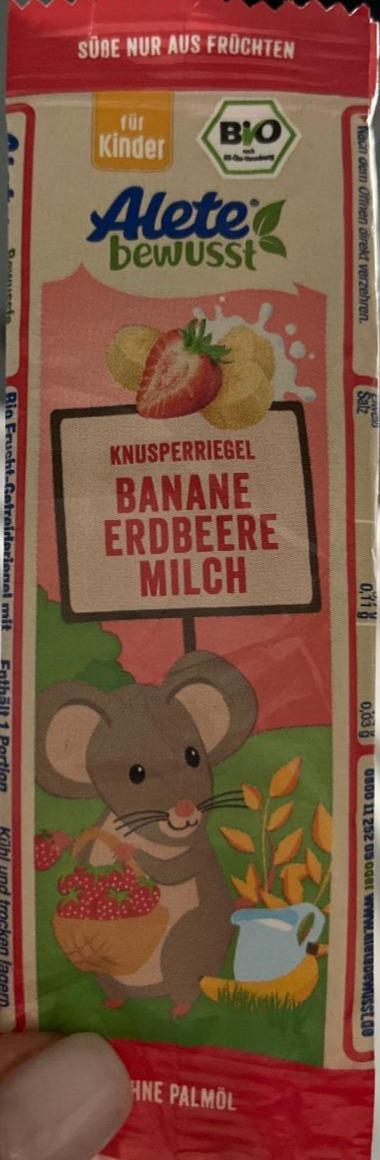 Фото - Fruchtriegel Banane-Erdbeer-Milch Alete bewusst