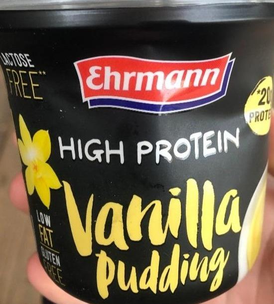 Фото - High protein pudding vanilla (vanilkový proteinový pudinkový dezert) Ehrmann