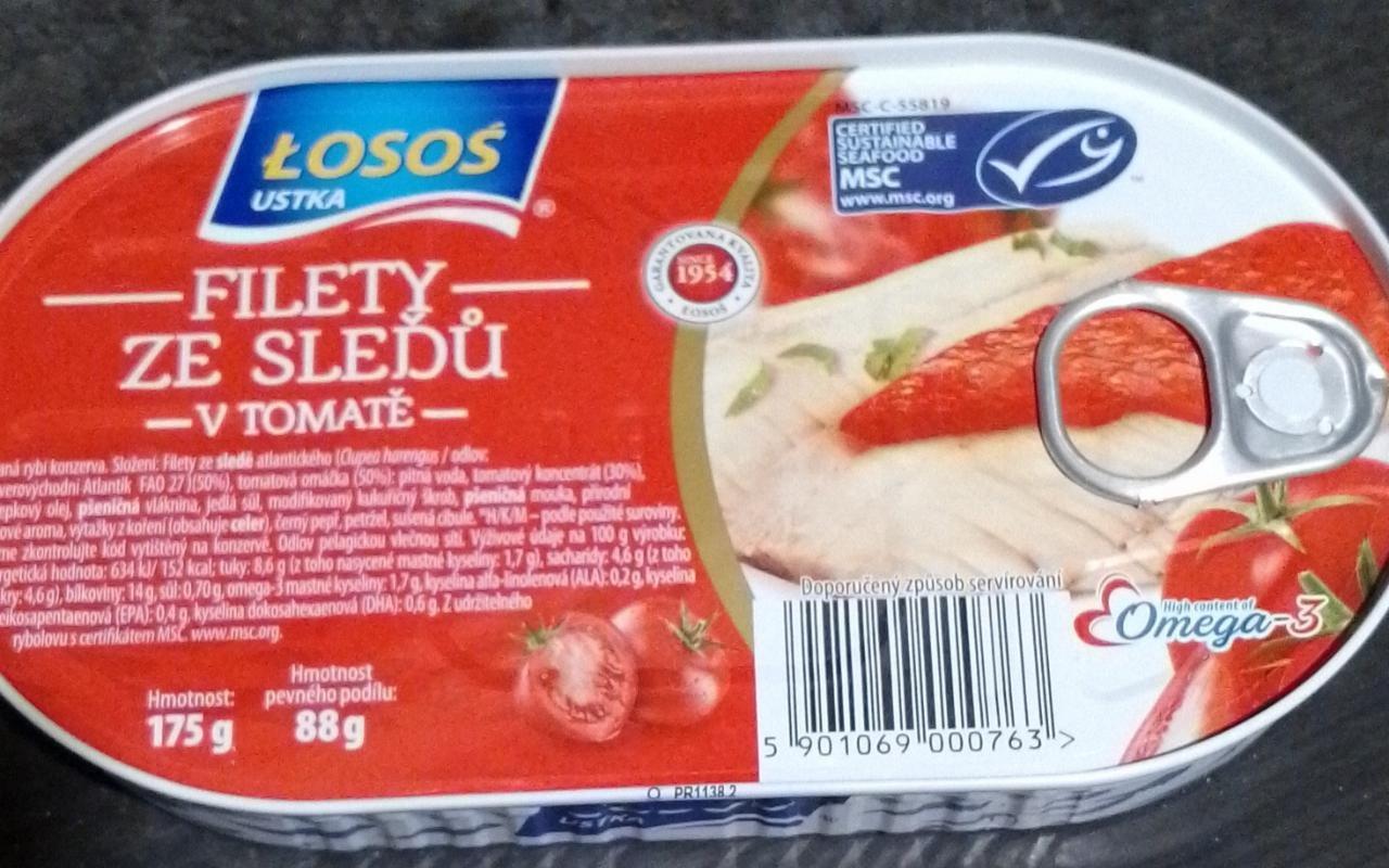 Фото - Філе оселедця з лососем у томатному соусі Ustka Losos