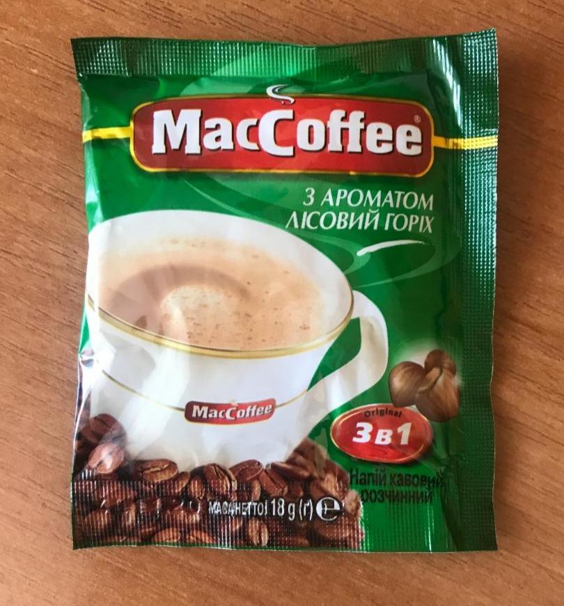 Фото - Напій кавовий розчинний 3в1 з ароматом Лісовий горіх MacCoffee