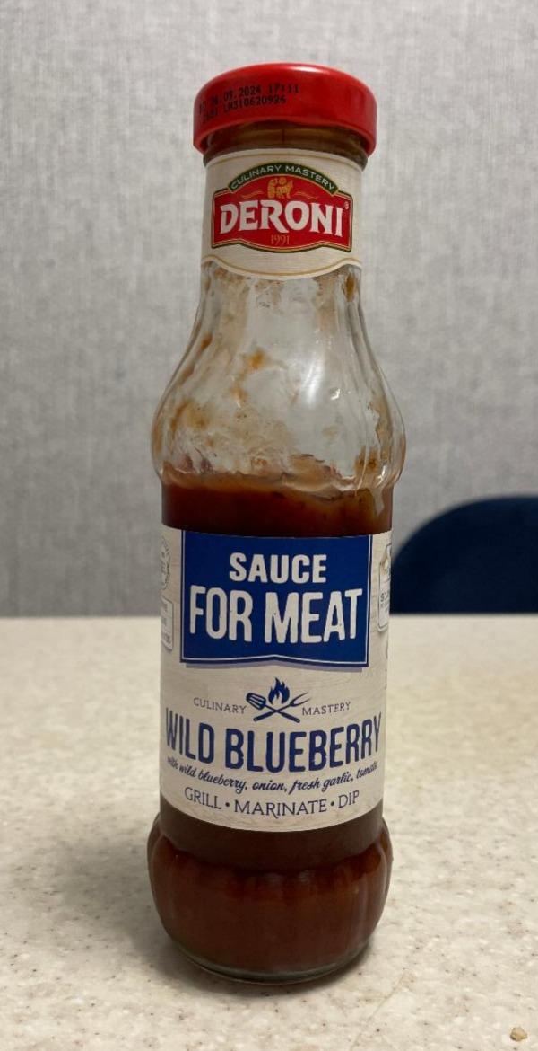 Фото - Соус для м’яса Sauce For Meat Wild Blueberry Deroni