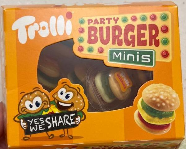 Фото - Цукерки желейні Party Burger Minis Trolli