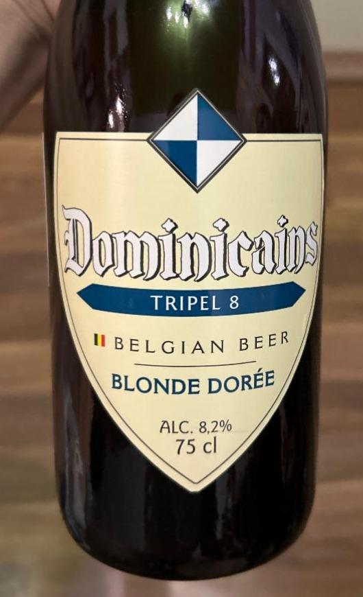 Фото - Пиво світле 8.2% нефільтроване Tripel Dominicains
