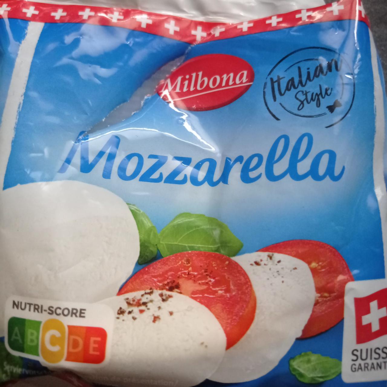 Фото - Сир м'який 19% Моцарела Mozzarella Milbona