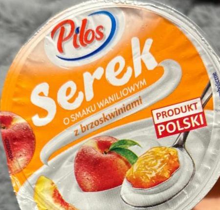 Фото - Serek o smaku waniliowym z brzoskwiniami Pilos