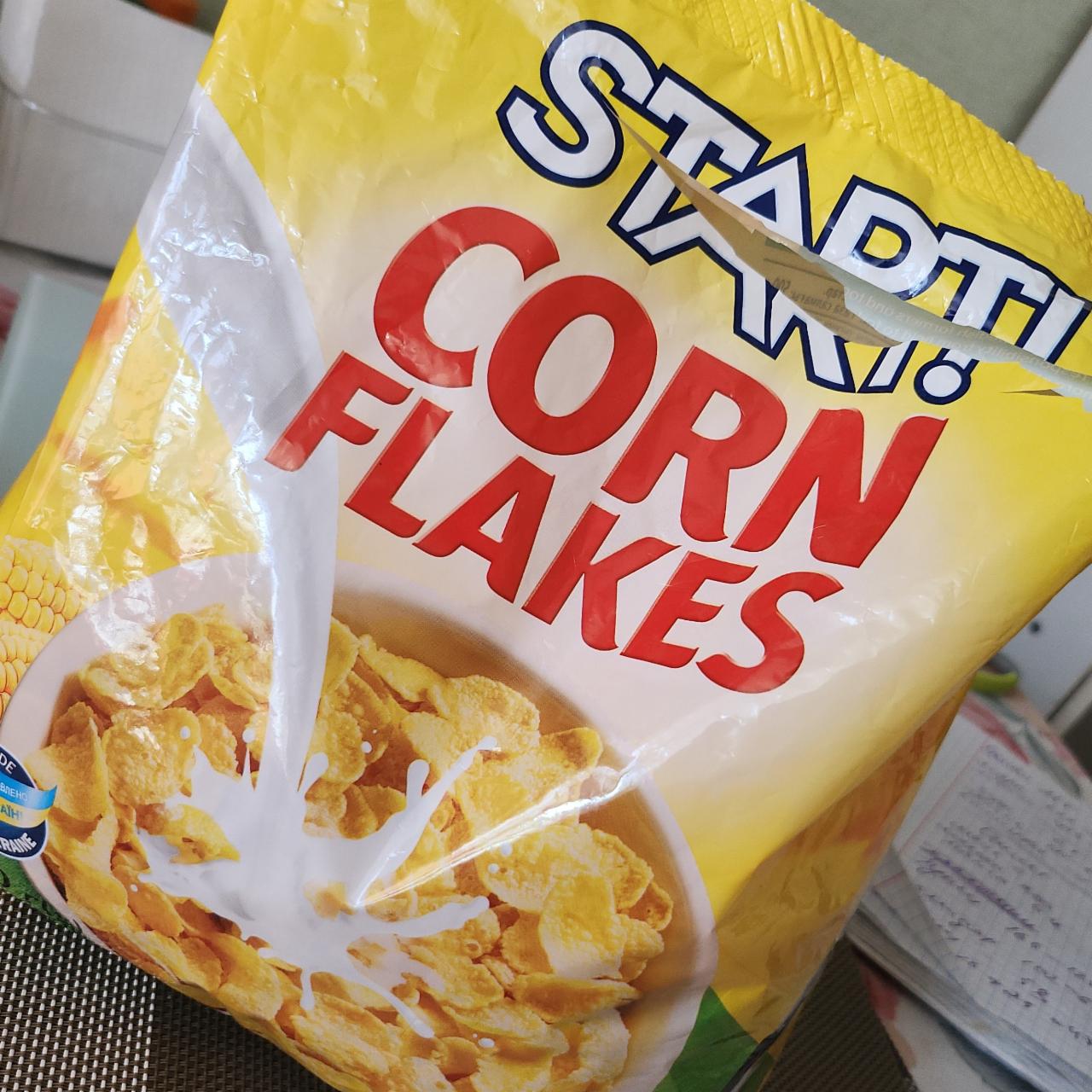 Фото - Кукурудзяні пластівці натуральні Corn Flakes Start
