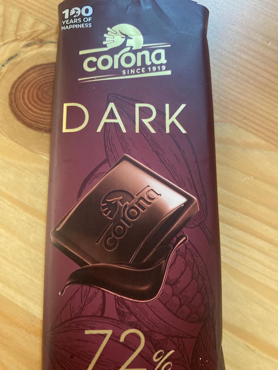 Фото - Dark Chocolate 72% Corona
