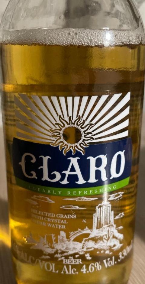 Фото - Пиво світле фільтроване пастеризоване Claro