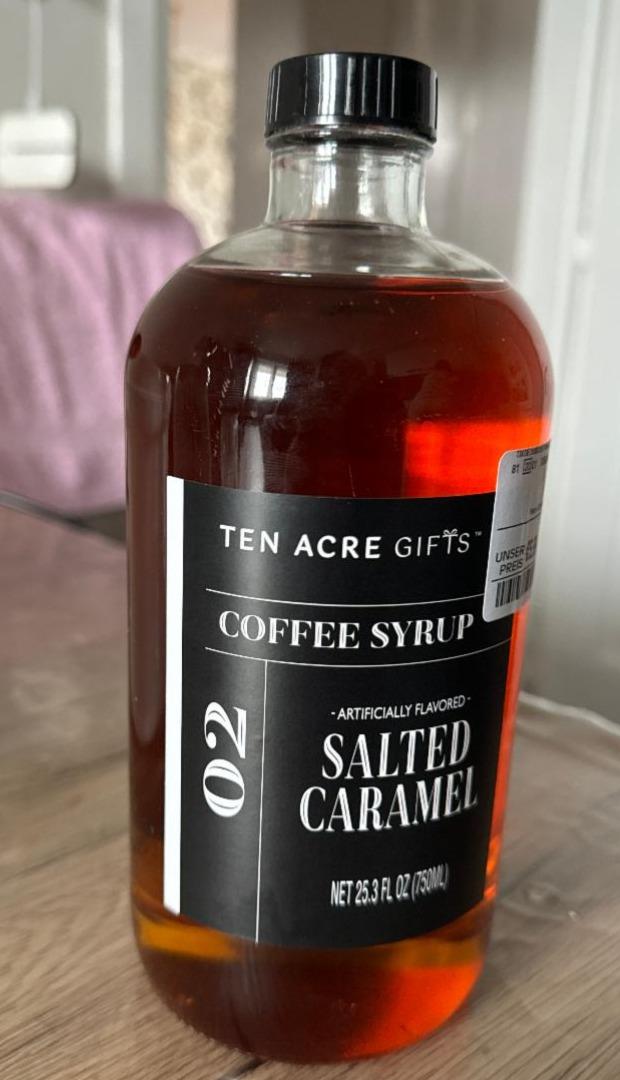 Фото - Сироп до кави Salted Caramel Coffee Syrup Ten Acre Gifts