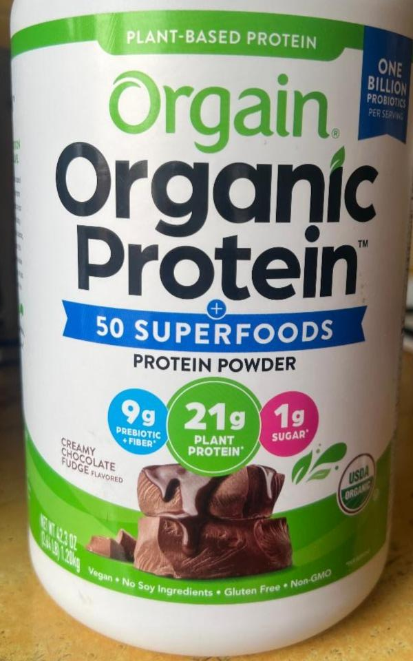 Фото - Органічний протеїновий порошок 50 суперпродуктів Orgain