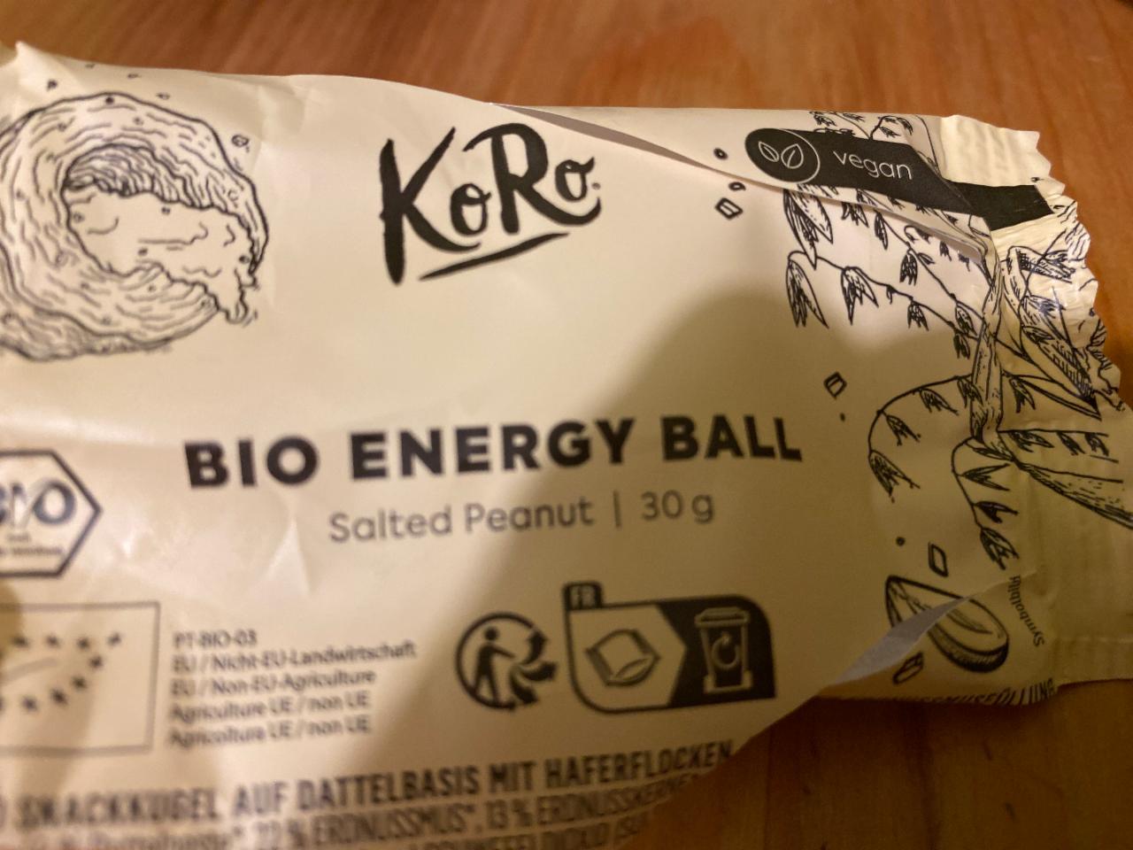 Фото - Bio Energy Ball Salted Peanut KoRo