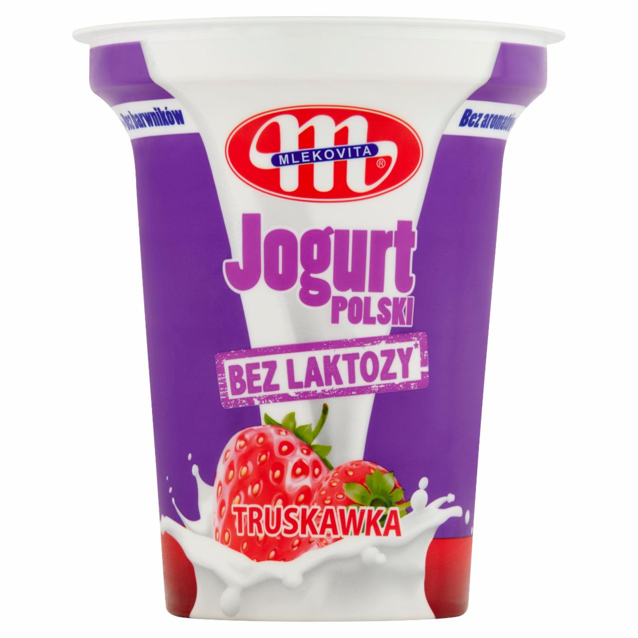 Фото - Йогурт 2% Полуниця без лактози Польський Mlekovita