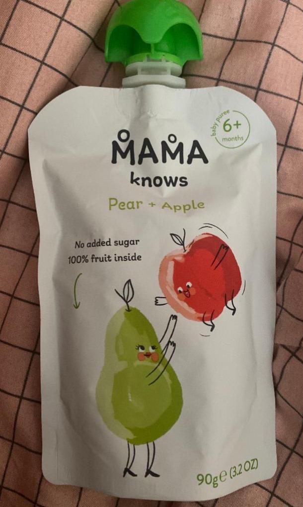 Фото - Пюре груша-яблуко Pear Apple Mama Knows