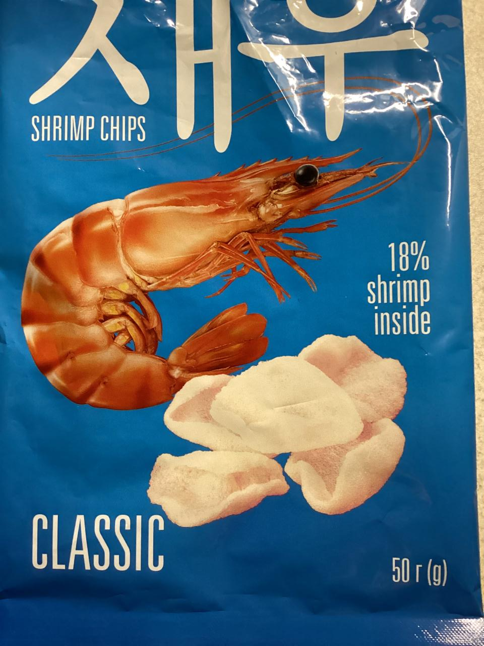 Фото - Чіпси креветочні Classic Shrips