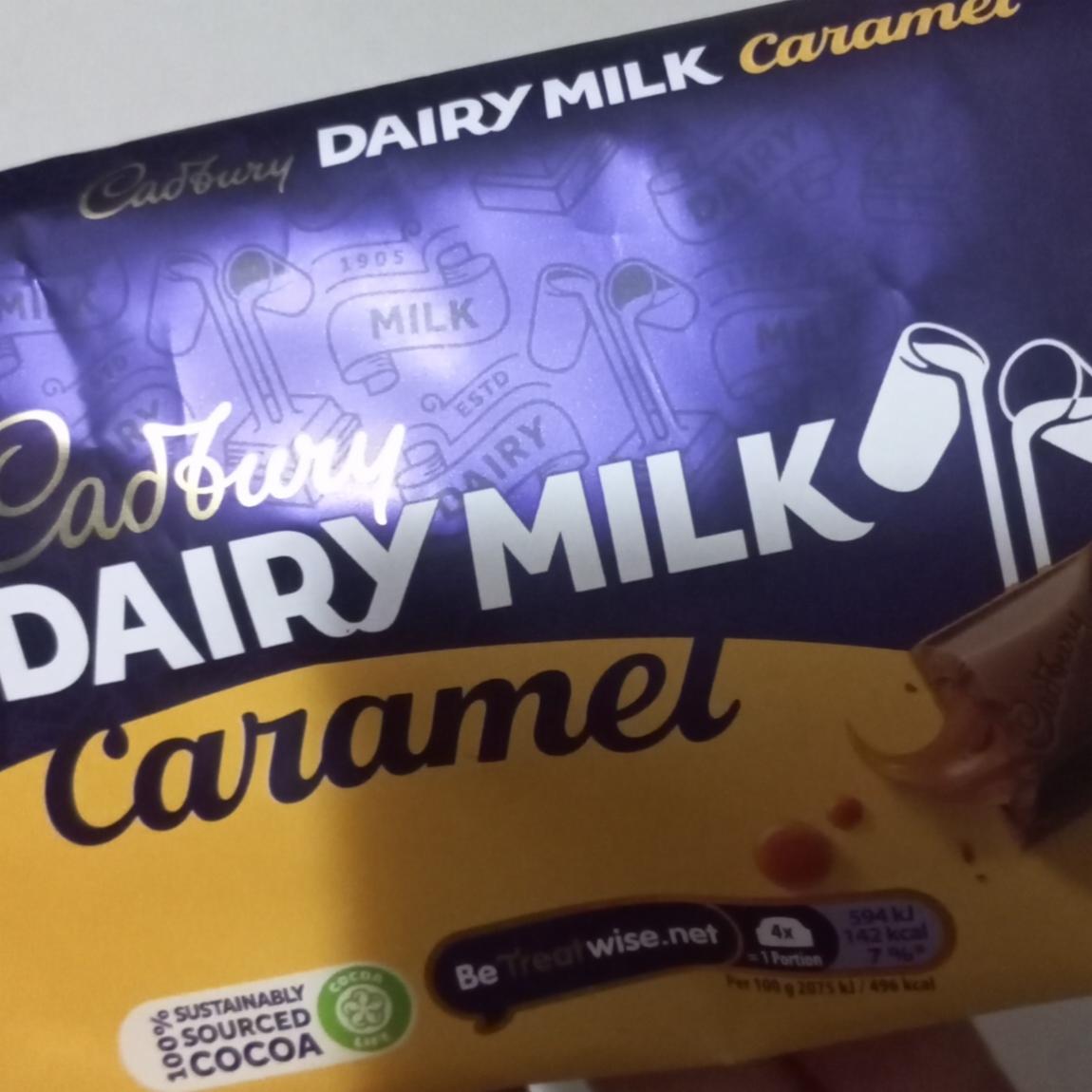 Фото - Батончик шоколадний Dairy Milk Карамель Cadbury