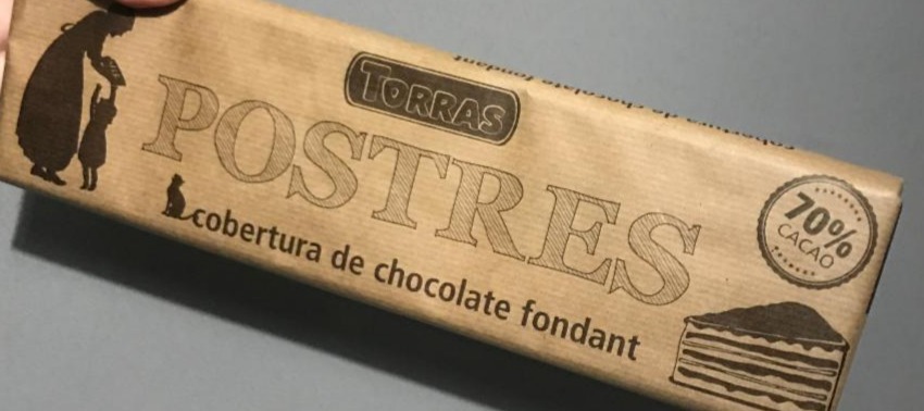 Фото - Postres Cobetura de chocolate fondant 70% Torras