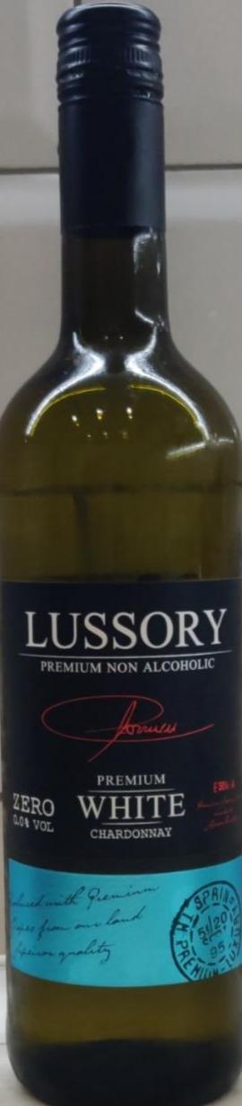 Фото - Вино безалкогольне біле напівсухе Premium Chardonnay Lussory