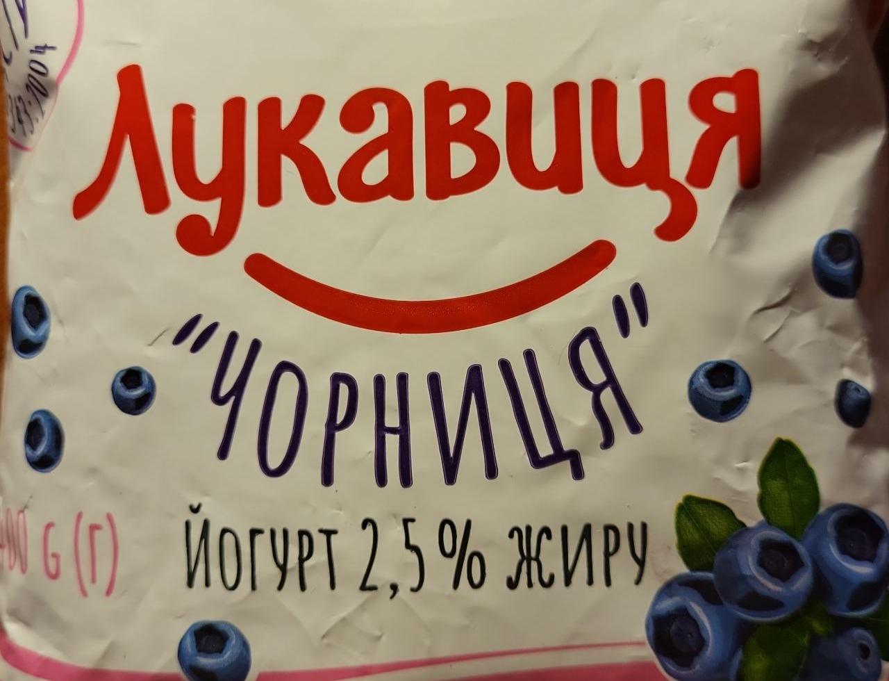 Фото - Йогурт 2.5% чорниця Лукавиця