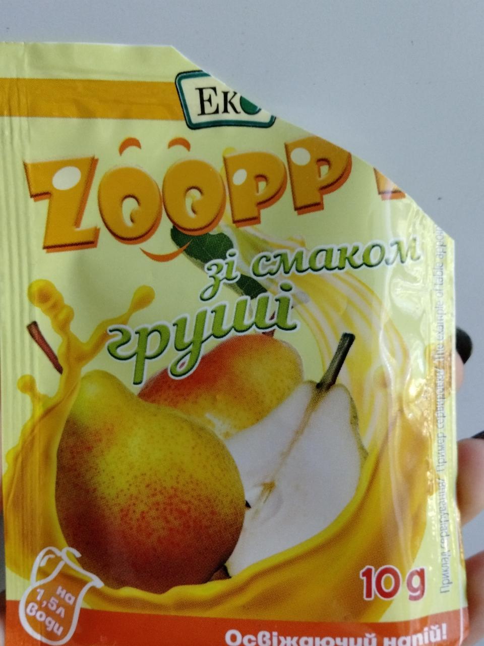 Фото - Напій освіжаючий Zooppy зі смаком груші Eko Еко