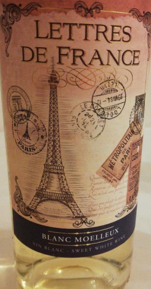 Фото - Вино біле напівсолодке Lettres de France Blanc Moelleux