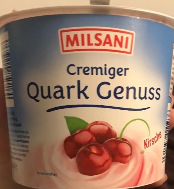 Фото - Десерт сирковий вишневий Quark Genuss Milsani