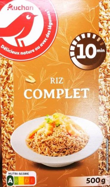 Фото - Рис цільнозерновий riz complet Auchan Ашан