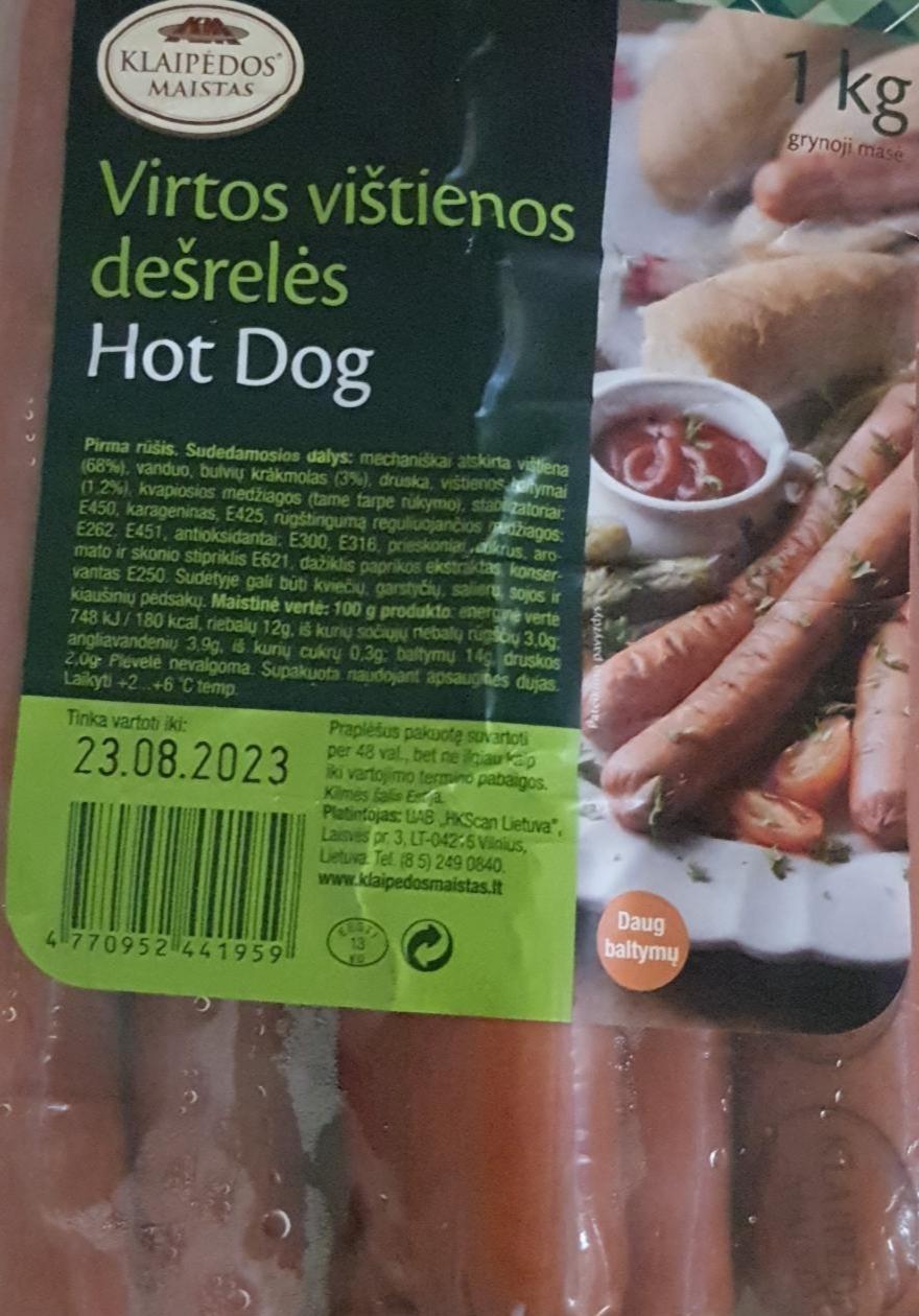 Фото - Virtos vištienos dešrelės Hot Dog Klaipedos Maistas