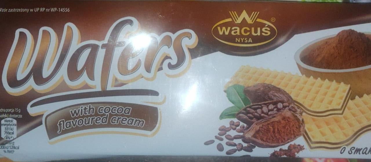 Фото - Вафлі з кремом зі смаком какао Wacus