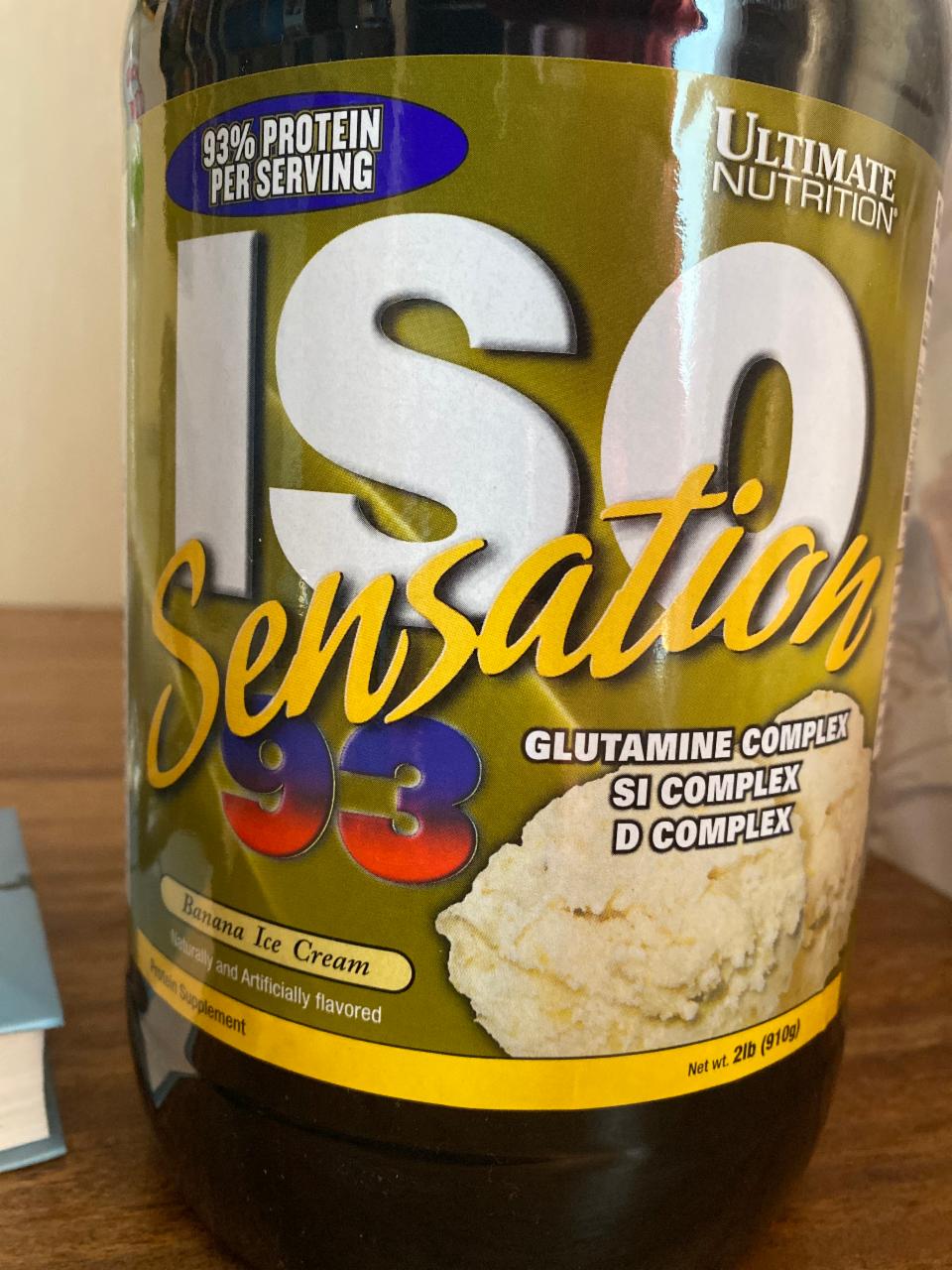 Фото - Протеїн ISO Sensation 93% banana ice cream Ultimate nutrition
