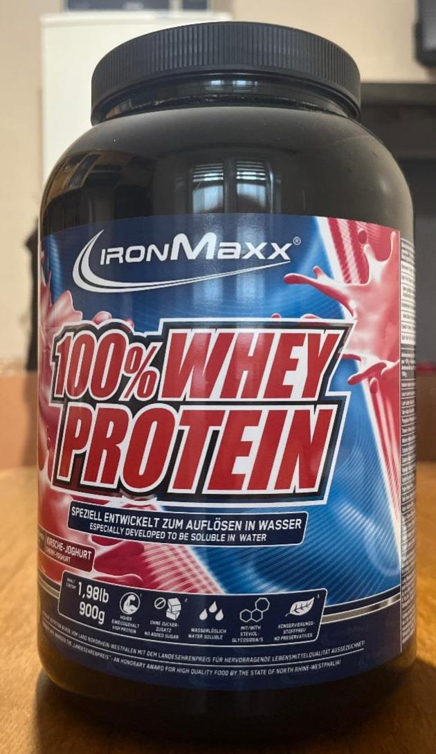 Фото - Протеїн 100% зі смаком вишневий йогурт Whey Protein IronMaxx