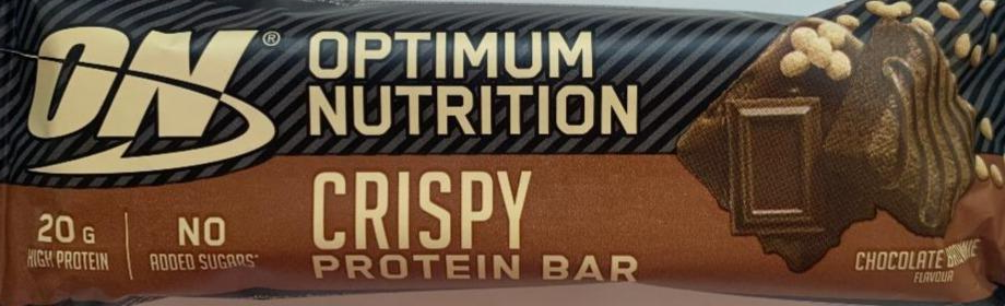 Фото - Протеїновий батончик Protein Crisp Bar шоколадний брауні Optimum Nutrition