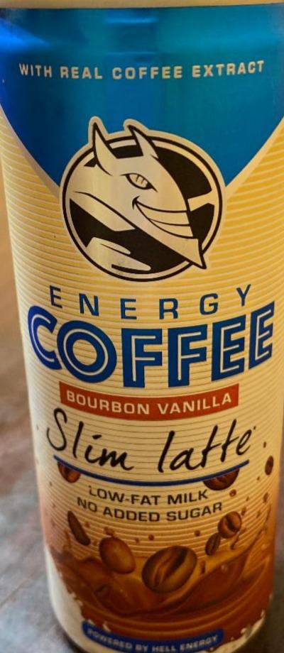 Фото - Кава холодна з молоком Bourbon Vanilla Slim latte Hell Energy Drink