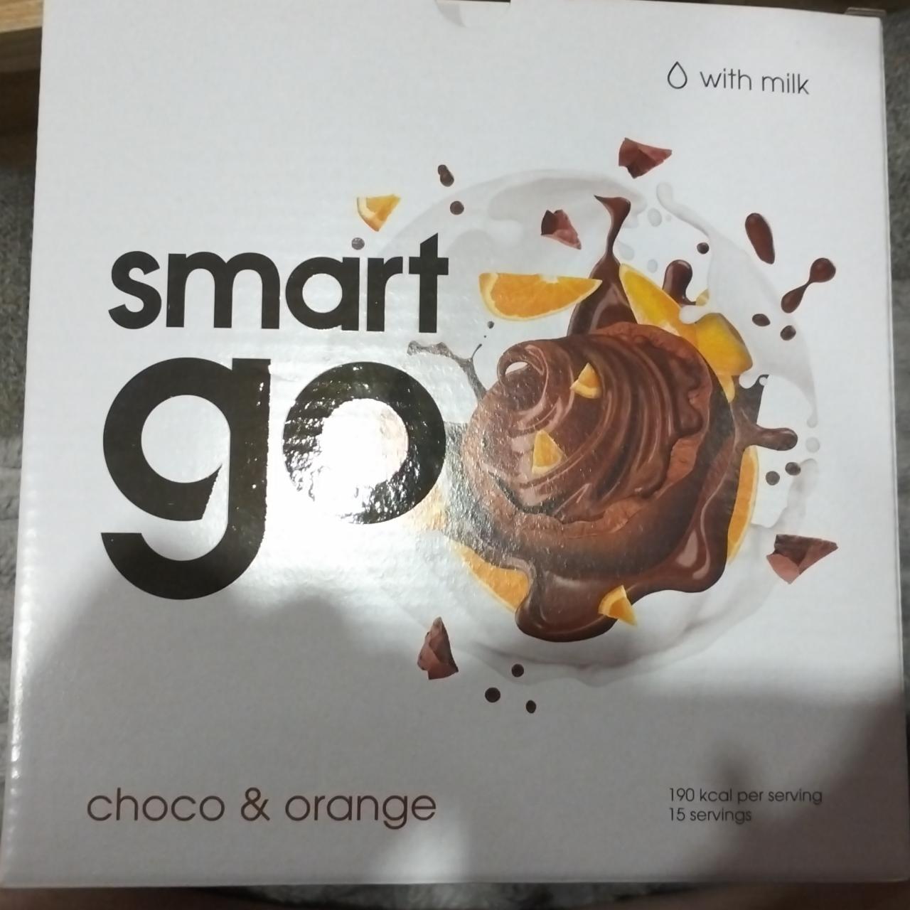 Фото - Суха суміш для приготування коктейлю зі смаком шоколад з апельсином Smart Go (Смарт Гоу)