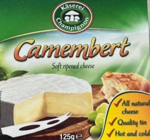 Фото - Сир м'який Camembert термооброблений Масова частка жиру в сухій речовині 50% Kaserei Champignon