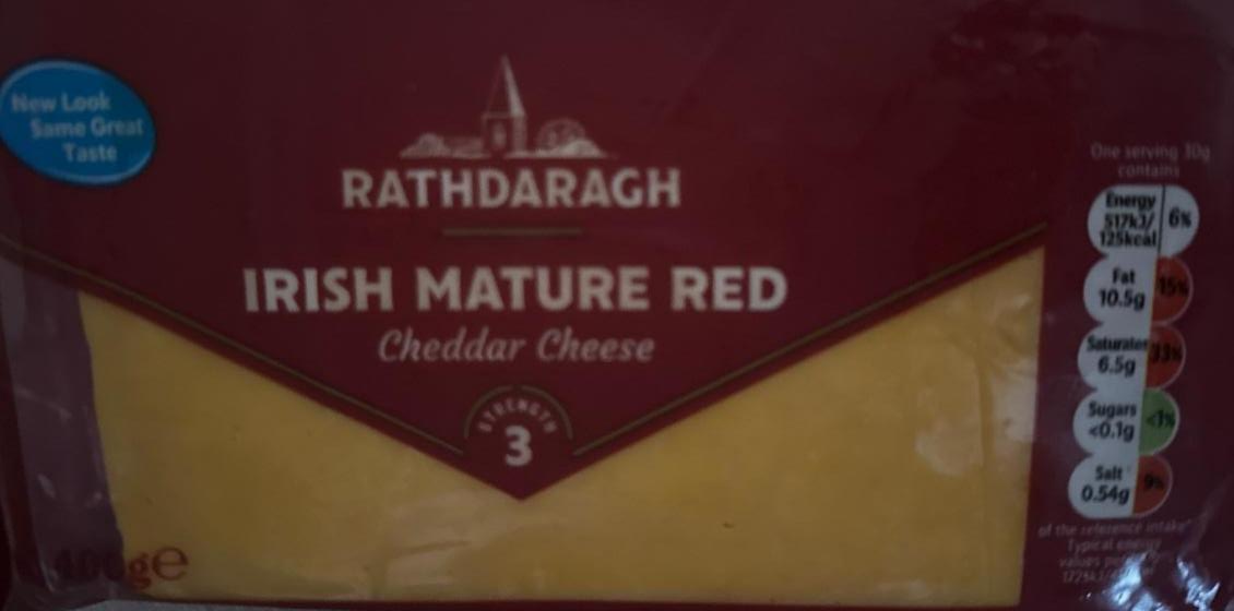 Фото - Irish Mature Red Cheddar Cheese Rathdaragh