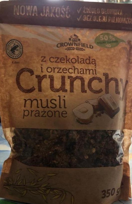 Фото - Сухі сніданки Crownfield Crunchy muesli Шоколад - горіх Crownfield
