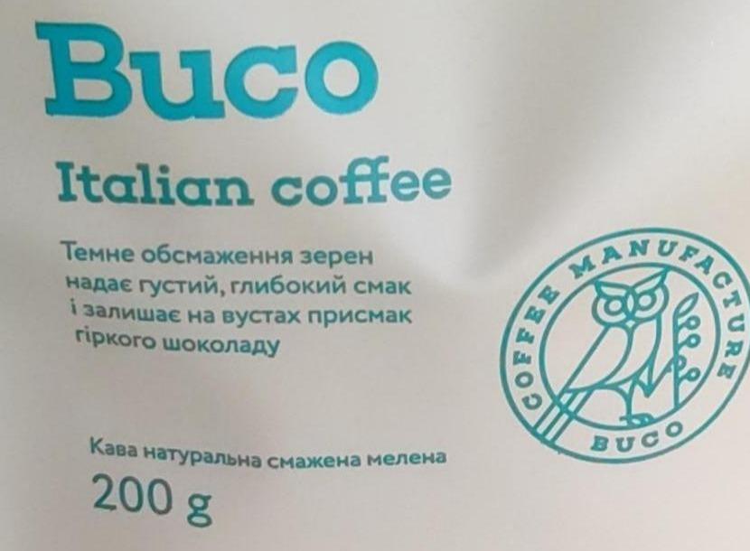 Фото - Кава натуральна смажена мелена Italian Blend Buco