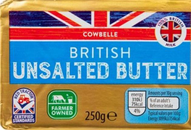 Фото - Cowbelle British Unsalted Butter Aldi