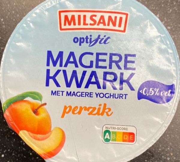 Фото - Magere kwark met magere yoghurt perzik Milsani