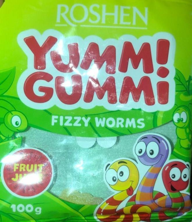 Фото - Цукерки желейні Yumm! Gummi Fizzi Worms Rosh