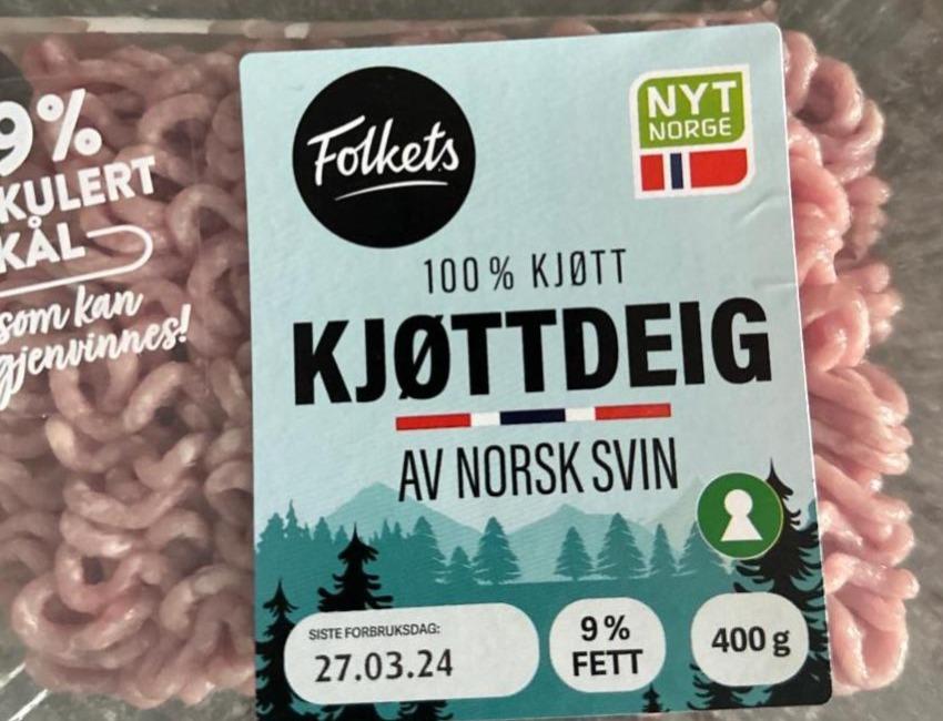 Фото - 100% klott kjøttdeig av norsk svin Folkets