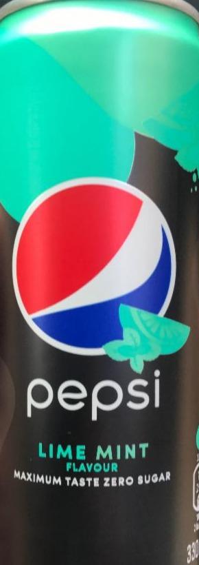 Фото - Напій безалкогольний сильногазований безкалорійний Lime Mint Pepsi