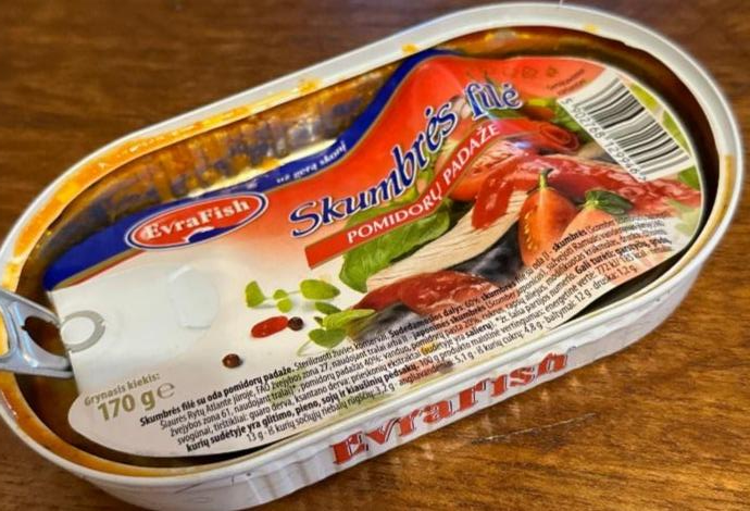 Фото - Філе скумбрії в томатному соусі Evrafish