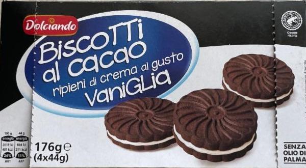 Фото - Biscotti al cacao ripieni di crema al gusto di vaniglia Dolciando