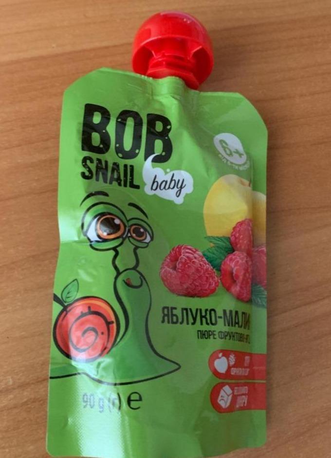 Фото - Пюре для дітей Яблуко-малина Baby Bob Snail