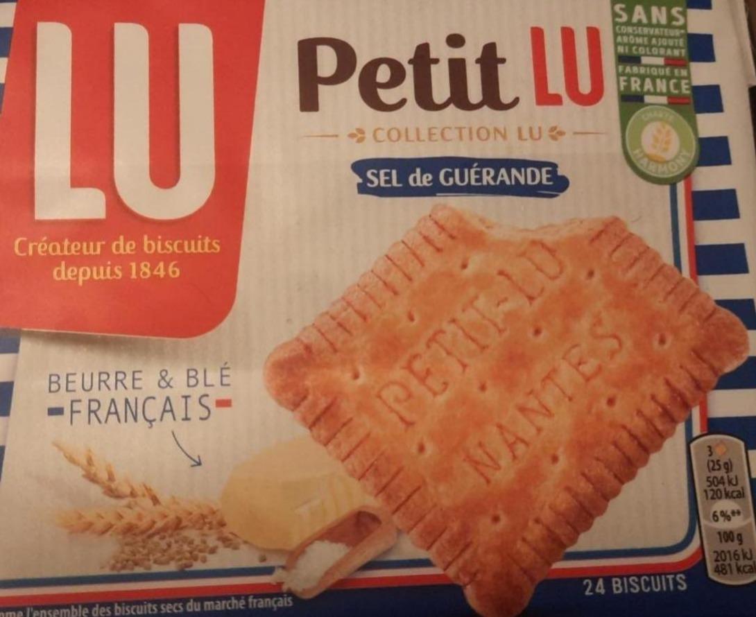 Фото - Пісочне печиво Petit Lu beurre & sel de Guérande Lu