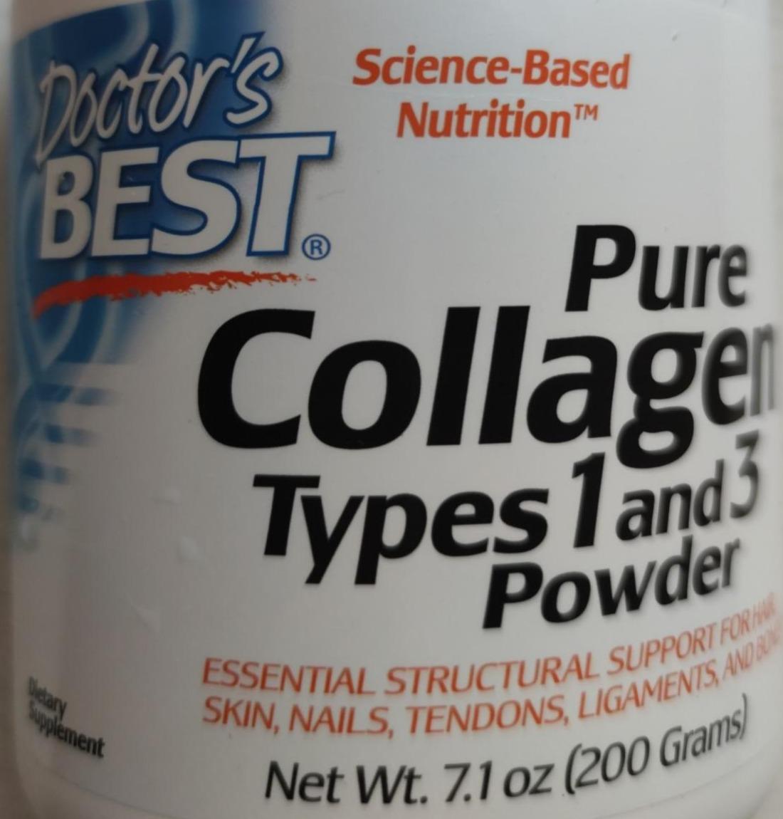 Фото - Pure Collagen types 1 and 3 Powder Doctor's Best