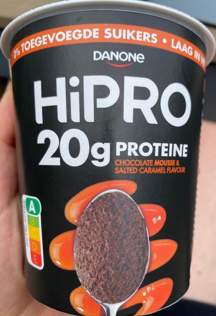 Фото - Протеїн зі смаком шоколаду та соленої карамелі HiPRO Danone