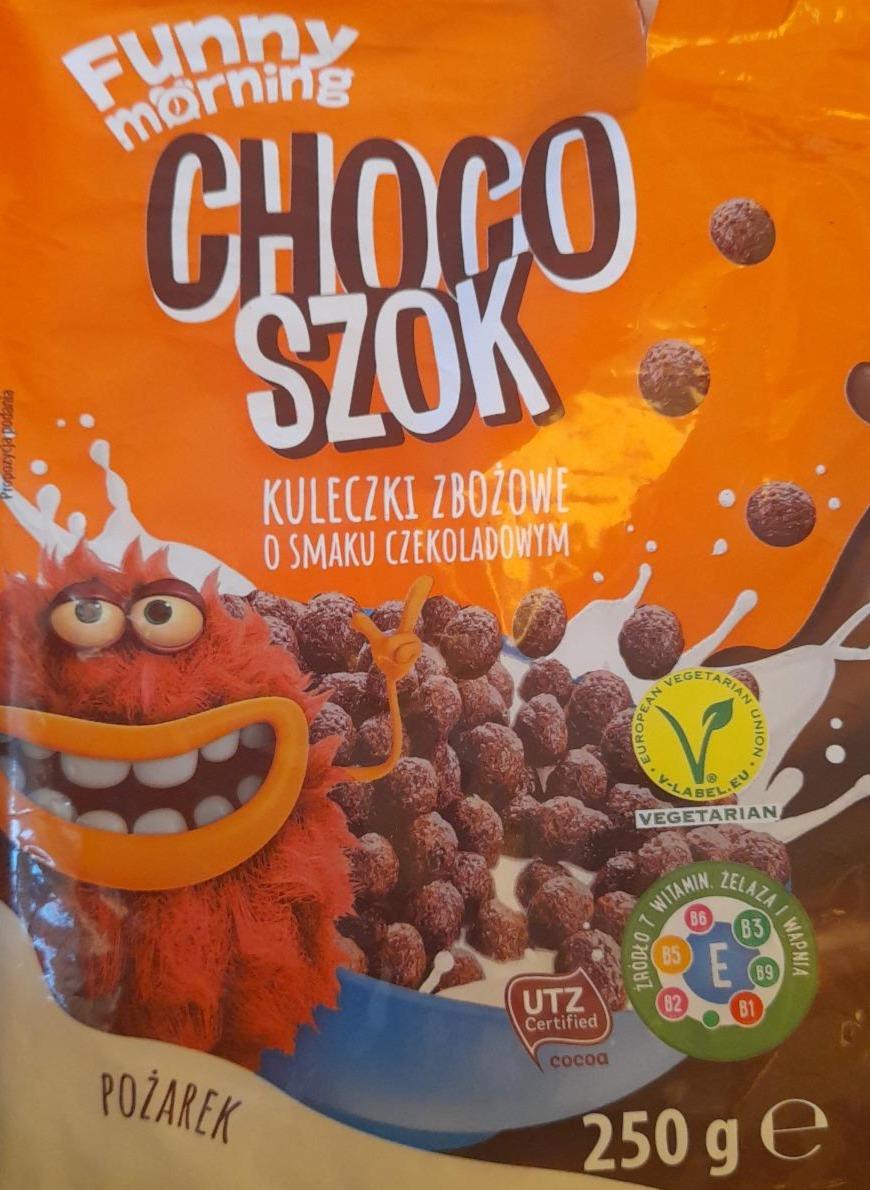 Фото - Кульки зернові з шоколадним смаком збагачені 7 вітамінами кальцієм і залізом Choco szok Funny morning